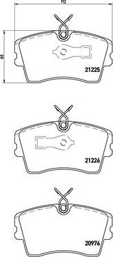 Brembo P 59 009 - Тормозные колодки, дисковые, комплект www.autospares.lv