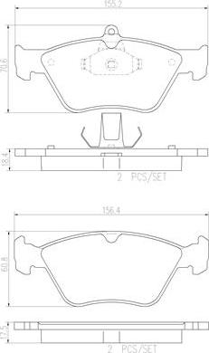 Brembo P59019N - Bremžu uzliku kompl., Disku bremzes www.autospares.lv