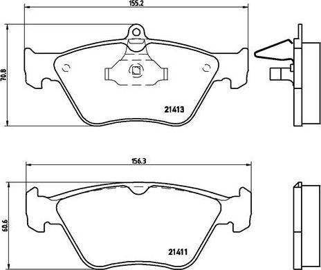 Brembo P 59 019 - Bremžu uzliku kompl., Disku bremzes www.autospares.lv