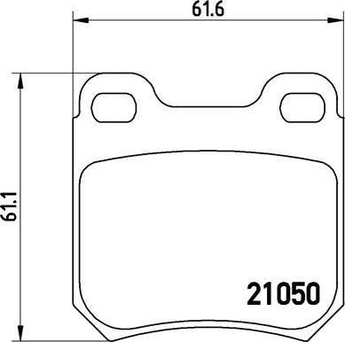 Brembo P 59 014 - Brake Pad Set, disc brake www.autospares.lv