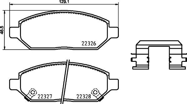 Brembo P 59 088 - Тормозные колодки, дисковые, комплект www.autospares.lv