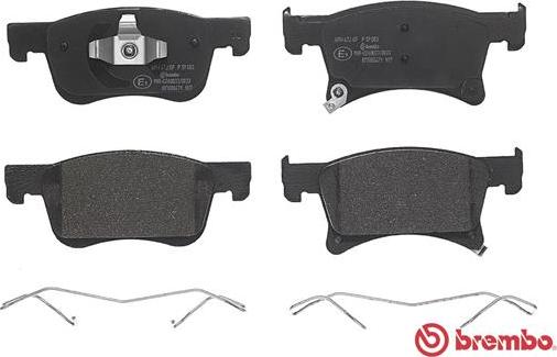 Brembo P 59 083 - Bremžu uzliku kompl., Disku bremzes www.autospares.lv