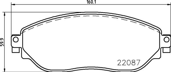 Brembo P 59 082 - Bremžu uzliku kompl., Disku bremzes www.autospares.lv