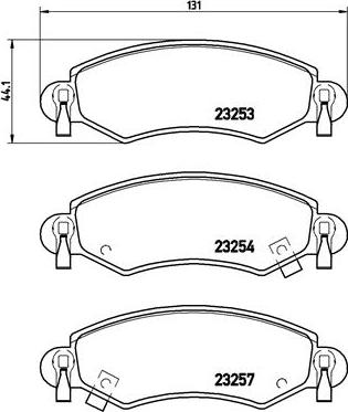 Brembo P 59 035 - Brake Pad Set, disc brake www.autospares.lv