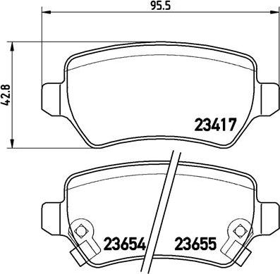 Brembo P 59 038X - Bremžu uzliku kompl., Disku bremzes www.autospares.lv