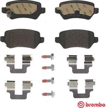 Brembo P 59 038 - Тормозные колодки, дисковые, комплект www.autospares.lv