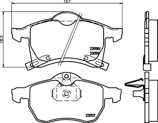 Brembo P 59 032 - Bremžu uzliku kompl., Disku bremzes autospares.lv