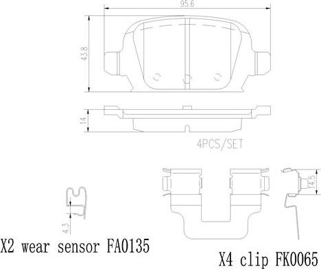 Brembo P59037N - Brake Pad Set, disc brake www.autospares.lv