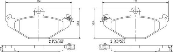 Brembo P59026N - Bremžu uzliku kompl., Disku bremzes www.autospares.lv