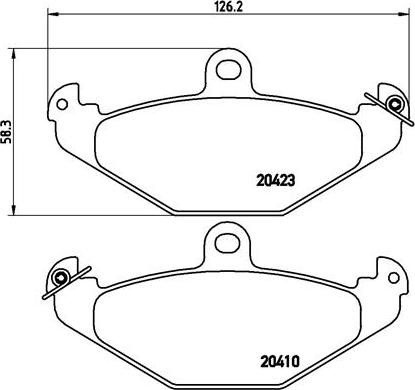 Brembo P 59 026 - Bremžu uzliku kompl., Disku bremzes www.autospares.lv