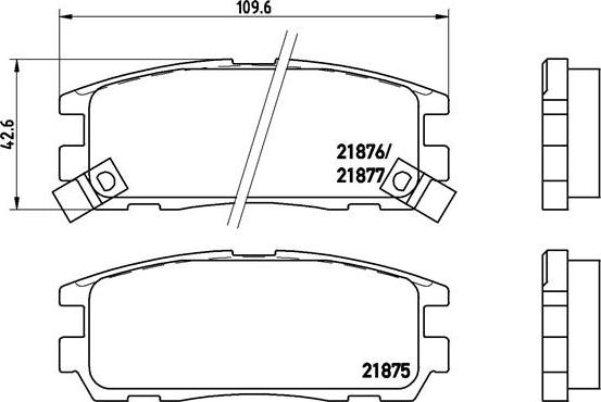 Brembo P 59 021 - Bremžu uzliku kompl., Disku bremzes www.autospares.lv