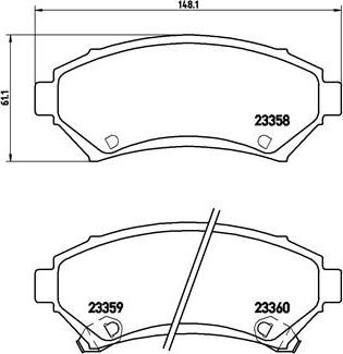 Brembo P 59 028 - Bremžu uzliku kompl., Disku bremzes www.autospares.lv