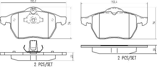 Brembo P59022N - Brake Pad Set, disc brake www.autospares.lv