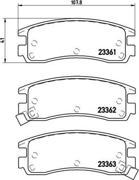 Brembo P 59 027 - Bremžu uzliku kompl., Disku bremzes www.autospares.lv