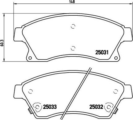 Brembo P 59 076X - Bremžu uzliku kompl., Disku bremzes autospares.lv