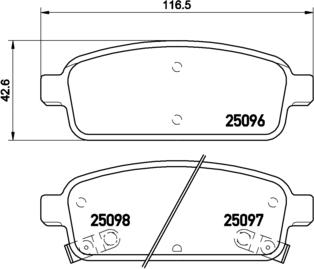 Brembo P 59 078 - Bremžu uzliku kompl., Disku bremzes autospares.lv