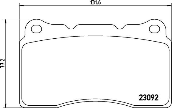 Brembo P 54 040 - Bremžu uzliku kompl., Disku bremzes autospares.lv