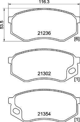 Brembo P 54 064 - Bremžu uzliku kompl., Disku bremzes www.autospares.lv