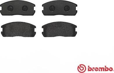 Brembo P 54 009 - Bremžu uzliku kompl., Disku bremzes www.autospares.lv