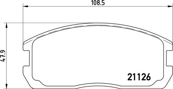 Brembo P 54 009 - Bremžu uzliku kompl., Disku bremzes autospares.lv