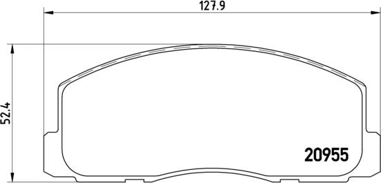 Brembo P 54 006 - Bremžu uzliku kompl., Disku bremzes autospares.lv