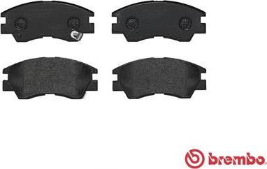 Brembo P 54 008 - Bremžu uzliku kompl., Disku bremzes www.autospares.lv