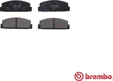 Brembo P 54 003 - Bremžu uzliku kompl., Disku bremzes www.autospares.lv