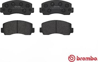 Brembo P 54 002 - Bremžu uzliku kompl., Disku bremzes autospares.lv