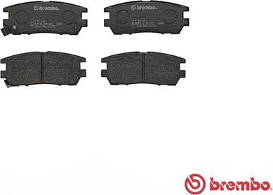 Brembo P 54 018 - Bremžu uzliku kompl., Disku bremzes autospares.lv