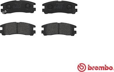 Brembo P 54 012 - Bremžu uzliku kompl., Disku bremzes www.autospares.lv