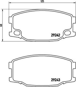 Brembo P54035N - Bremžu uzliku kompl., Disku bremzes www.autospares.lv