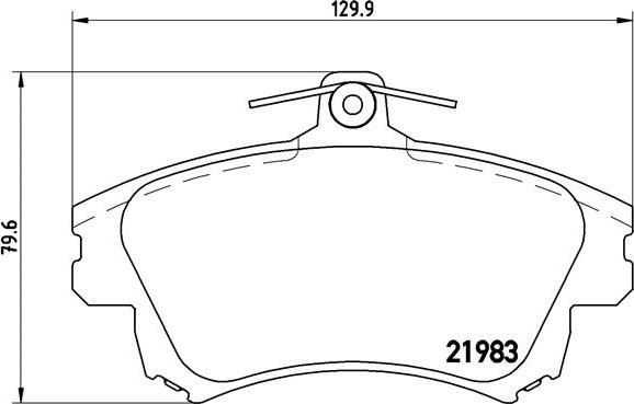 Brembo P 54 036 - Bremžu uzliku kompl., Disku bremzes autospares.lv