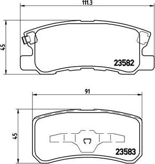 Brembo P 54 031X - Bremžu uzliku kompl., Disku bremzes autospares.lv