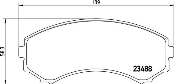 Brembo P 54 029 - Bremžu uzliku kompl., Disku bremzes autospares.lv