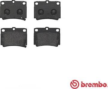 Brembo P 54 026 - Bremžu uzliku kompl., Disku bremzes autospares.lv