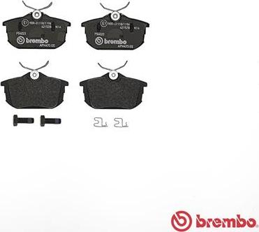 Brembo P 54 023 - Bremžu uzliku kompl., Disku bremzes autospares.lv