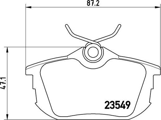 Brembo P 54 023 - Bremžu uzliku kompl., Disku bremzes autospares.lv