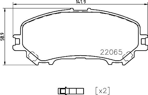 Brembo P 56 099 - Bremžu uzliku kompl., Disku bremzes www.autospares.lv