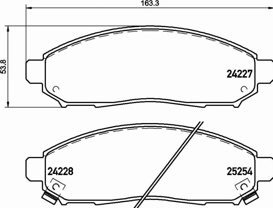 Brembo P 56 096E - Brake Pad Set, disc brake www.autospares.lv