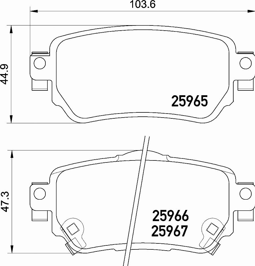 Brembo P 56 098E - Bremžu uzliku kompl., Disku bremzes www.autospares.lv