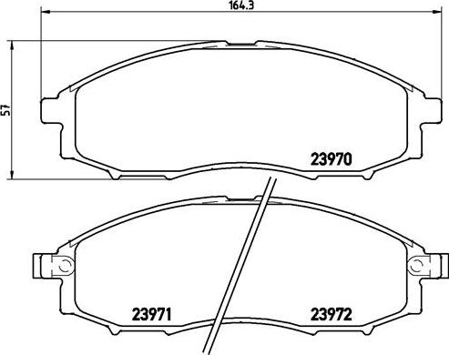 Brembo P 56 049 - Bremžu uzliku kompl., Disku bremzes www.autospares.lv