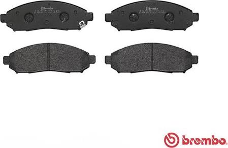 Brembo P 56 059 - Bremžu uzliku kompl., Disku bremzes www.autospares.lv