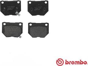 Brembo P 56 054 - Brake Pad Set, disc brake www.autospares.lv