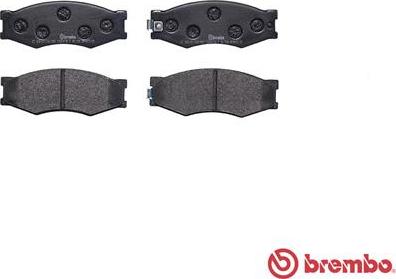 Brembo P 56 056 - Brake Pad Set, disc brake www.autospares.lv