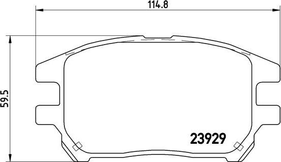 Brembo P 56 050 - Bremžu uzliku kompl., Disku bremzes www.autospares.lv