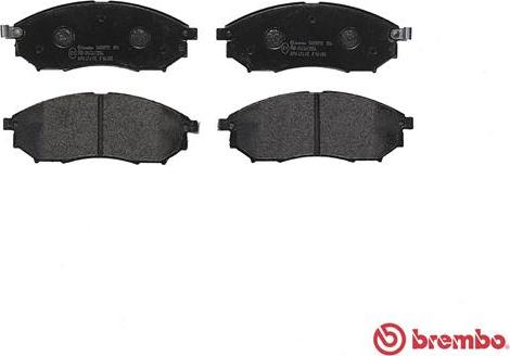 Brembo P 56 058 - Bremžu uzliku kompl., Disku bremzes www.autospares.lv