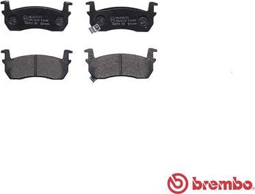 Brembo P 56 057 - Bremžu uzliku kompl., Disku bremzes www.autospares.lv