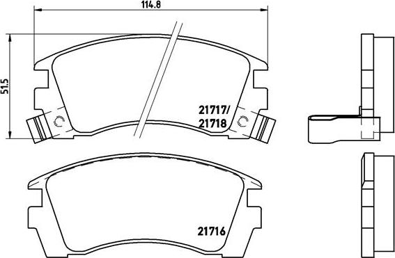 Brembo P 56 064 - Bremžu uzliku kompl., Disku bremzes www.autospares.lv