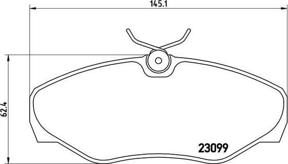 Brembo P 56 061 - Bremžu uzliku kompl., Disku bremzes autospares.lv