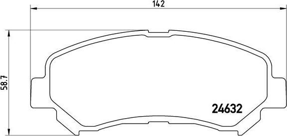 Brembo P 56 062 - Bremžu uzliku kompl., Disku bremzes www.autospares.lv